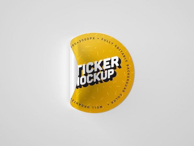 Download Sticker mockup | Premium PSD File