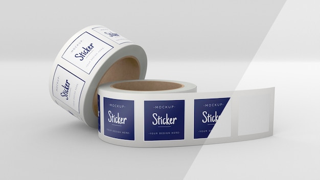 Download Free PSD | Sticker roll mock up