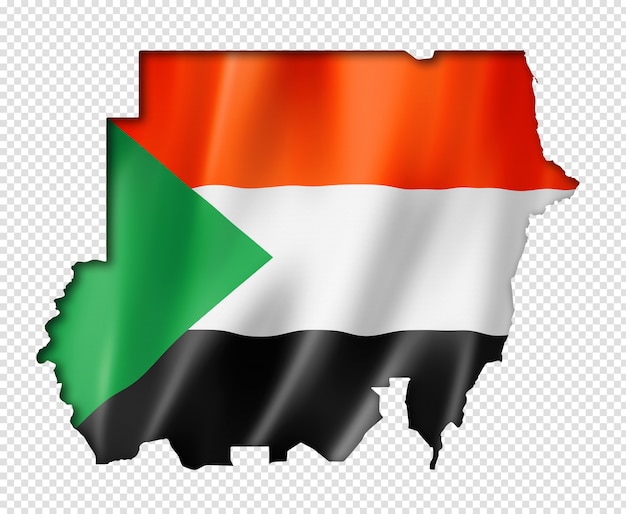 premium-psd-sudan-flag-map