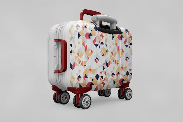Download Suitcase trolley mock up PSD file | Premium Download