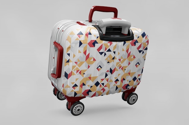 Download Premium PSD | Suitcase trolley mock up