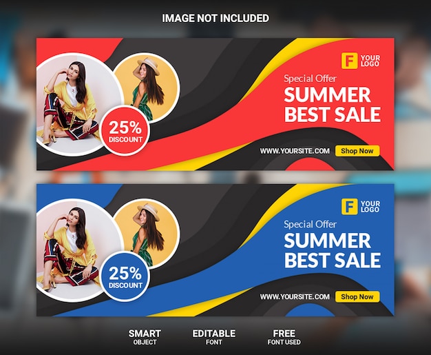 Premium Psd Summer Best Sale Facebook Cover Template