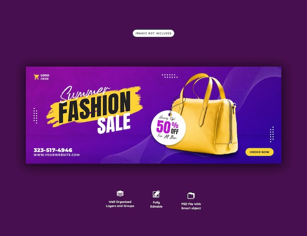 Free Psd Summer Fashion Sale Facebook Cover Template