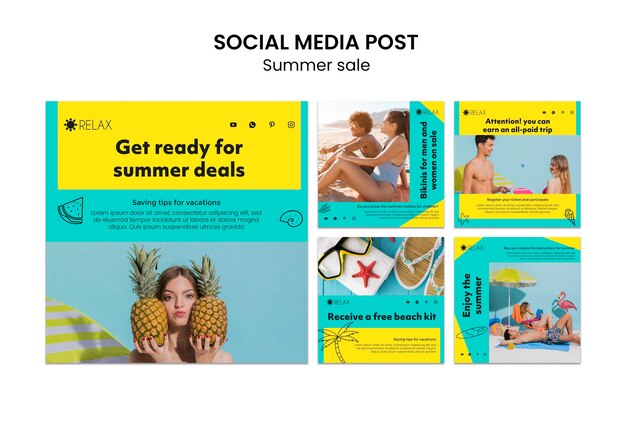 Free Psd Summer Sale Banner Template