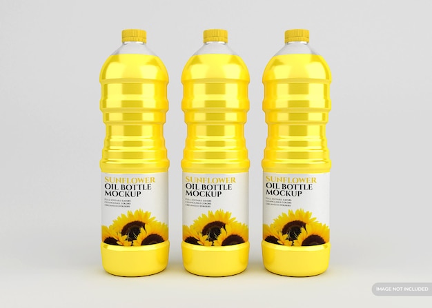 Download Premium Psd Sunflower Oil Bottle Mockup Isolated