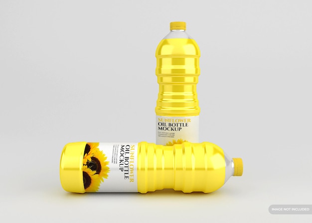 Download Premium Psd Sunflower Oil Bottle Mockup Isolated