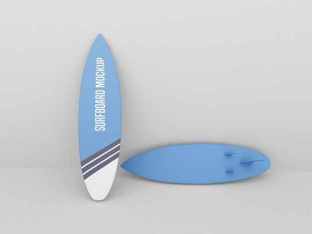 Download Free Psd Surfboard Mockup Set On White Background