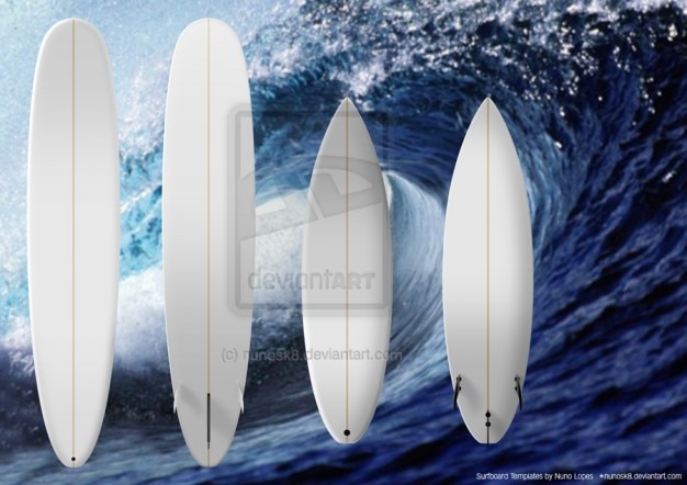 wooden surfboard shape templates