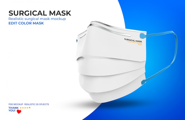 Download Surgical mask mockup | Premium PSD File