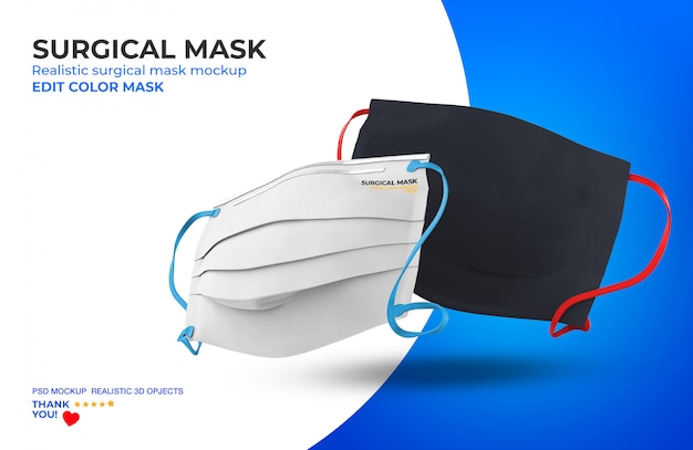 Download Surgical mask mockup | Premium PSD File