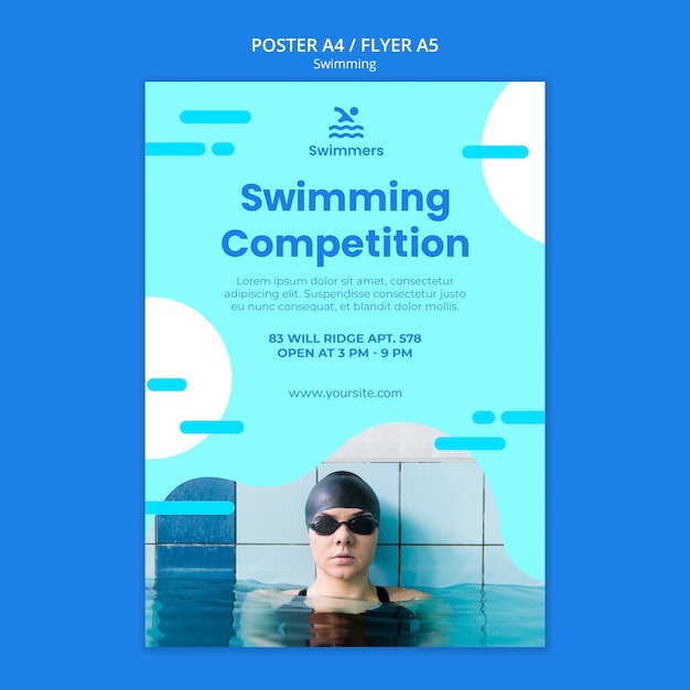 Free PSD Swimming Poster Template   Swimming Poster Template 23 2148467069 