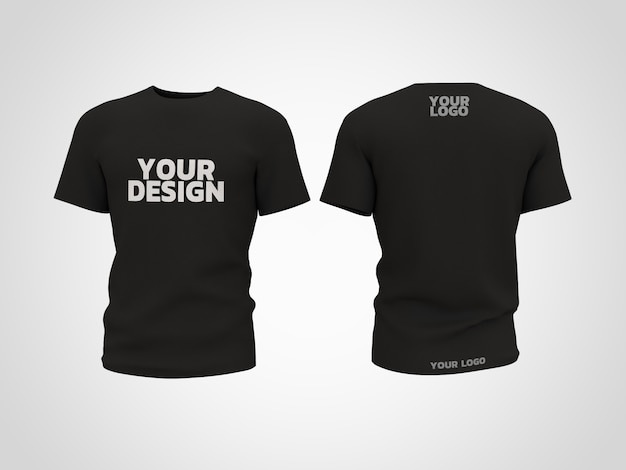 Download T- shirt mockup 3d rendering design | Premium PSD File