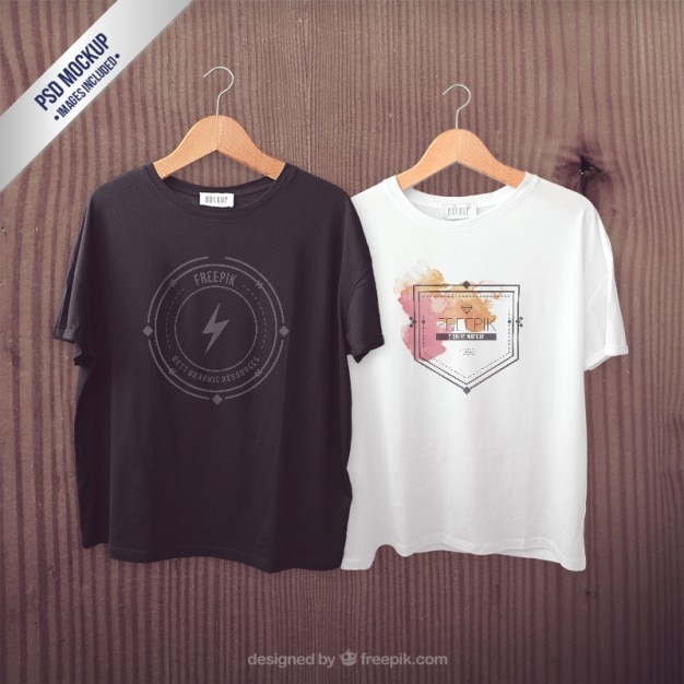 T-shirts mockup Free Psd