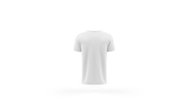 白いtシャツモックアップテンプレート分離 背面図 無料のpsdファイル