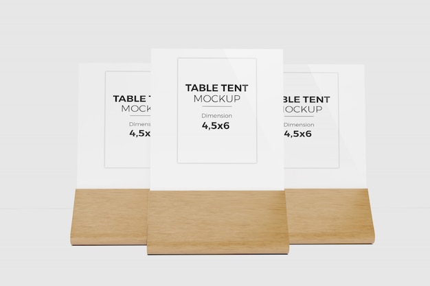 Download Table tent mockup 6 | Premium PSD File