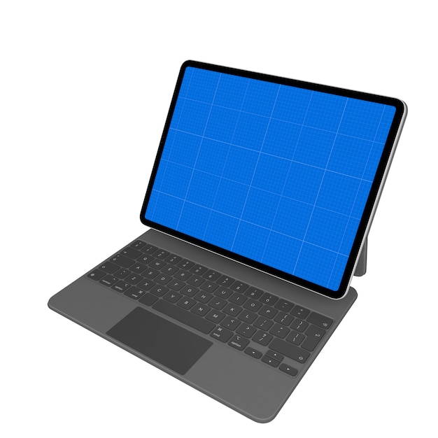 Download Premium PSD | Tablet and keyboard mockup
