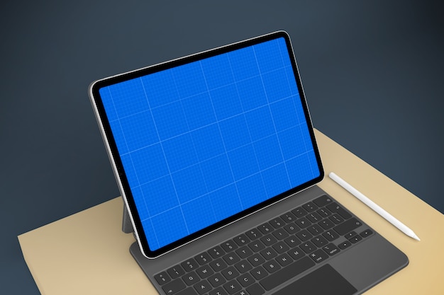 Download Tablet and keyboard mockup | Premium PSD File PSD Mockup Templates