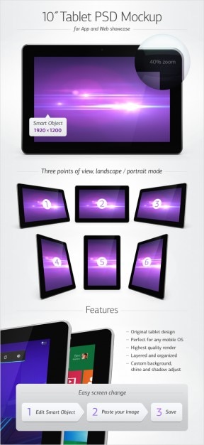 Download Tablet mockup | Free PSD File PSD Mockup Templates