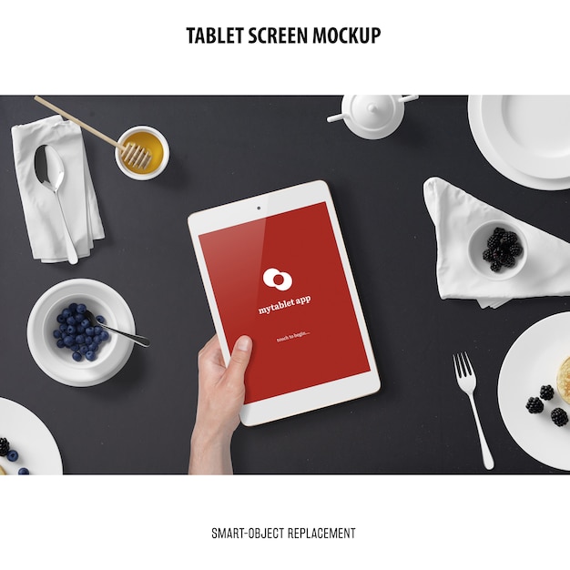 Free PSD | Tablet screen mockup