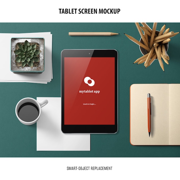 Download Free PSD | Tablet screen mockup