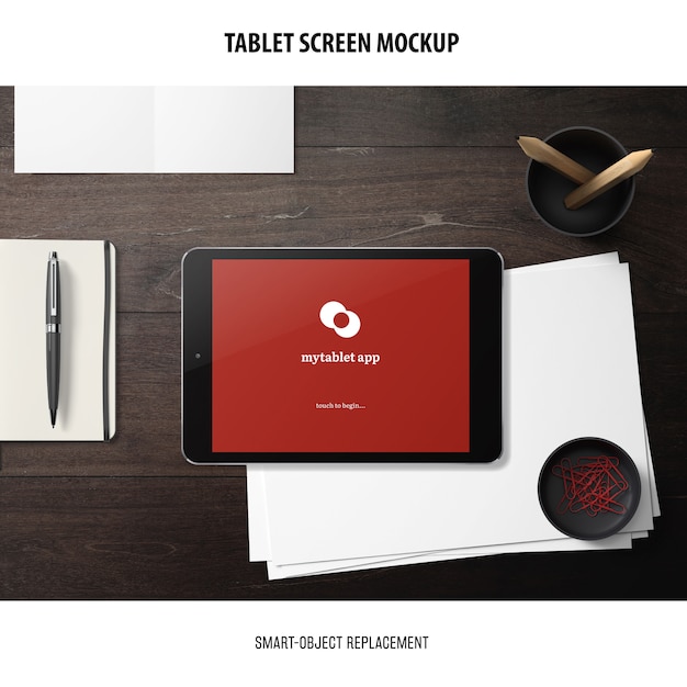 Download Tablet screen mockup | Free PSD File