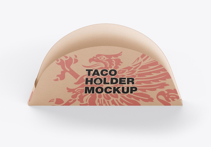 Premium PSD | Taco carrier mockup