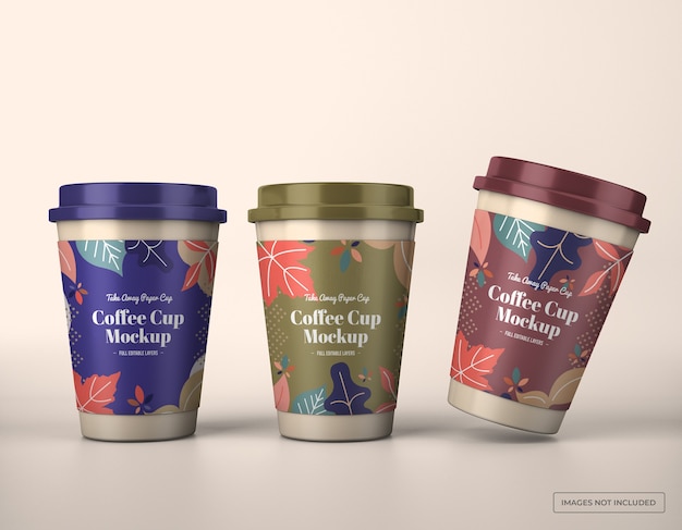 Download Premium PSD | Take away coffee cup mockup