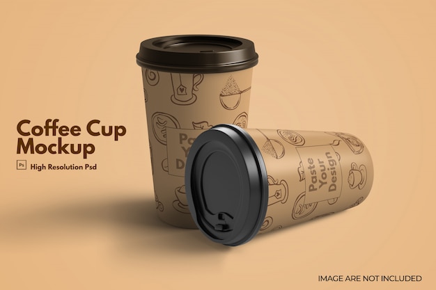Download Premium PSD | Take away paper coffee cup mockup