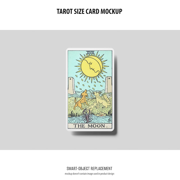 Download Free Psd Tarot Card Mockup Yellowimages Mockups