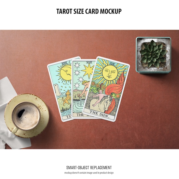 Download Free Psd Tarot Card Mockup PSD Mockup Templates