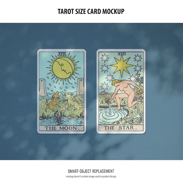 Download Free Psd Tarot Card Mockup PSD Mockup Templates