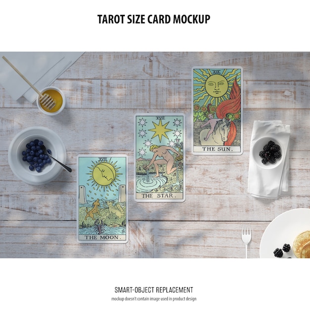 Download Free Psd Tarot Card Mockup PSD Mockup Templates