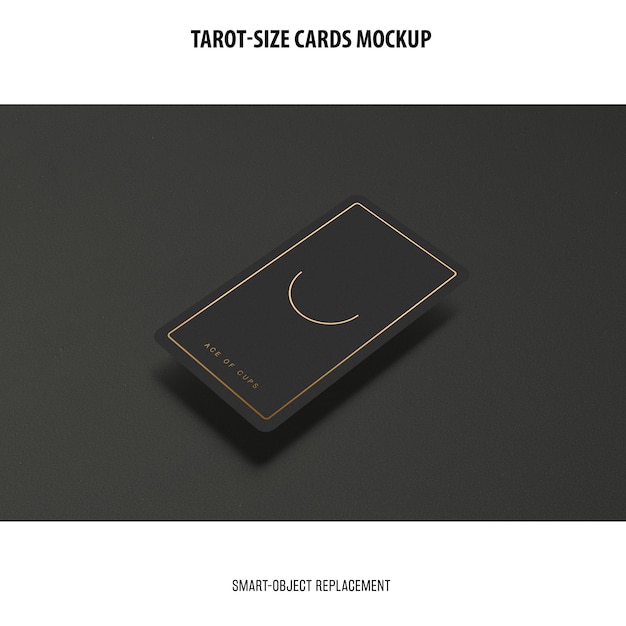 Download Free Psd Tarot Card With Foil Stamping Mockup PSD Mockup Templates