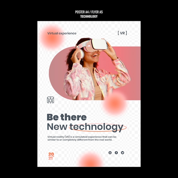 Free PSD | Technology poster template