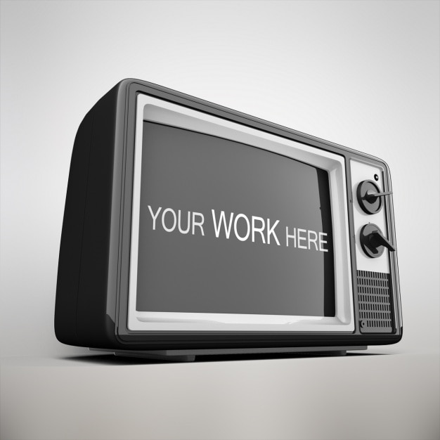 Download Free PSD | Television mock up design