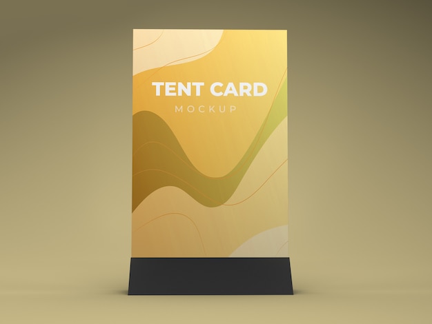 Download Premium PSD | Tent card mockup design