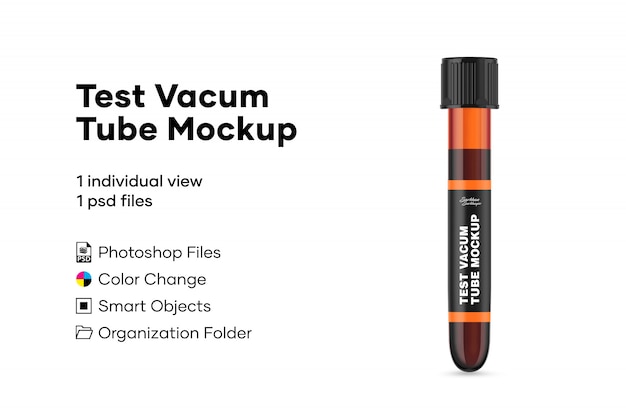 Download Test vacum tube mockup | Premium PSD File