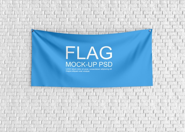 Download Premium PSD | Textile banner mockup