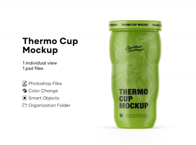 Download Thermo cup mockup | Premium PSD File