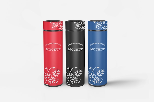 Download Premium PSD | Thermos water bottle mockup isolated