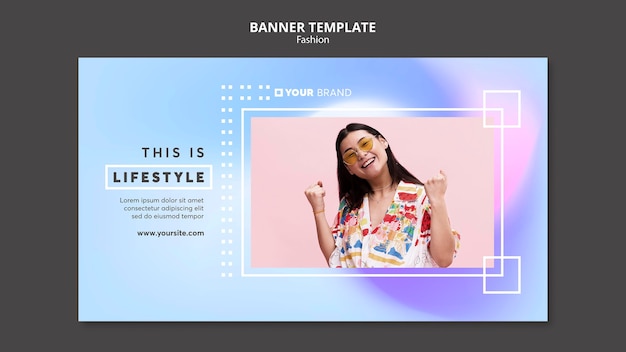 これはライフスタイルファッションバナーテンプレートです 無料のpsdファイル