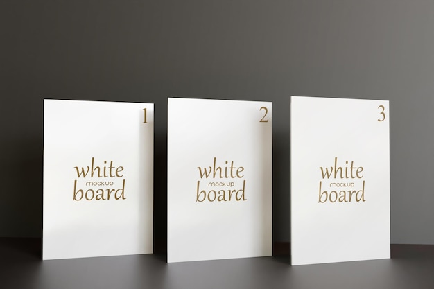 Download Premium Psd Three Whiteboard Mockup Poster