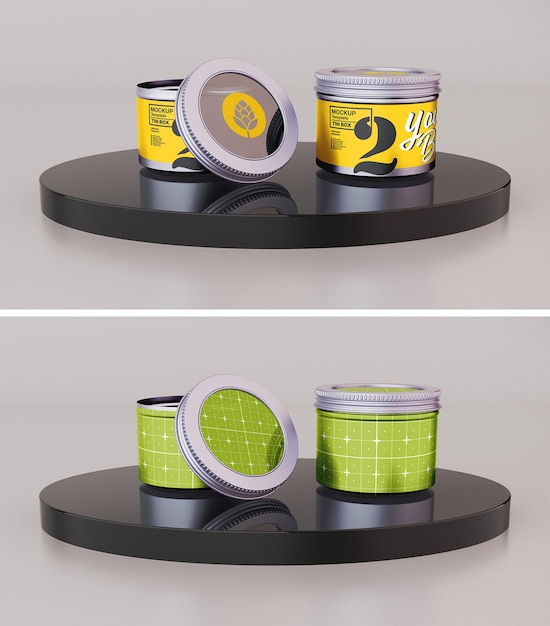 Download Premium Psd Tin Candle Mockup Design In 3d Rendering