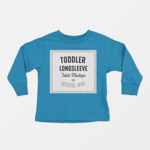 Download Toddler long sleeve tshirt mockup PSD file | Free Download