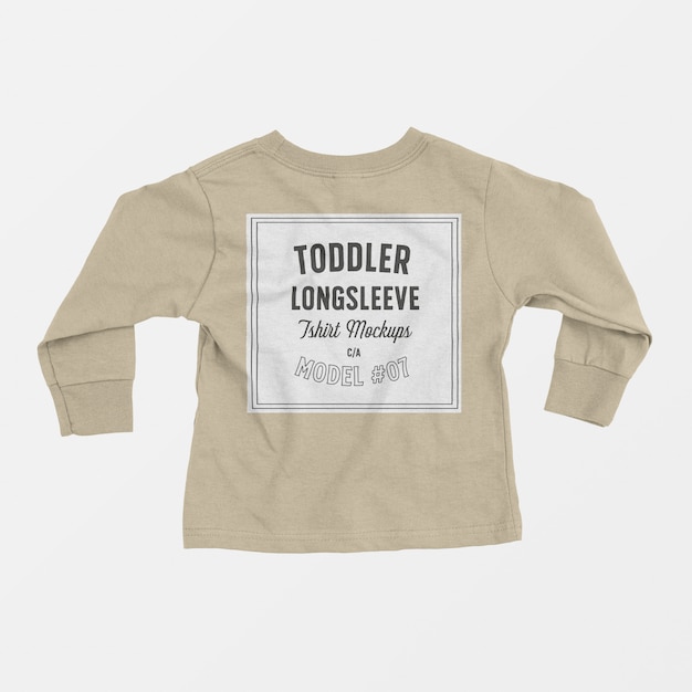 Download Toddler long sleeve tshirt mockup PSD file | Free Download PSD Mockup Templates