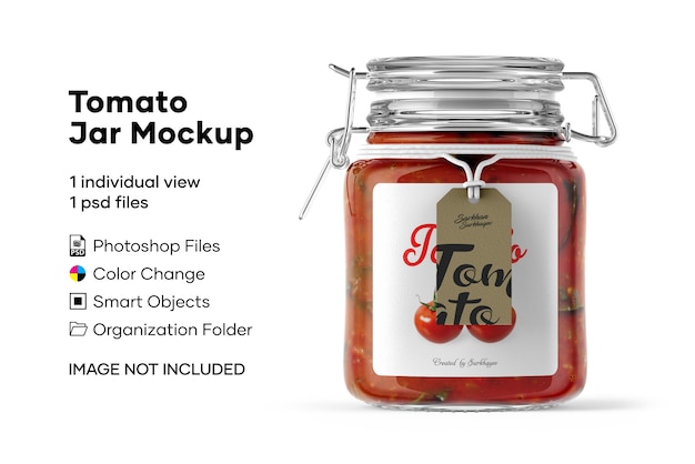 Download Premium Psd Tomato Jar Mockup