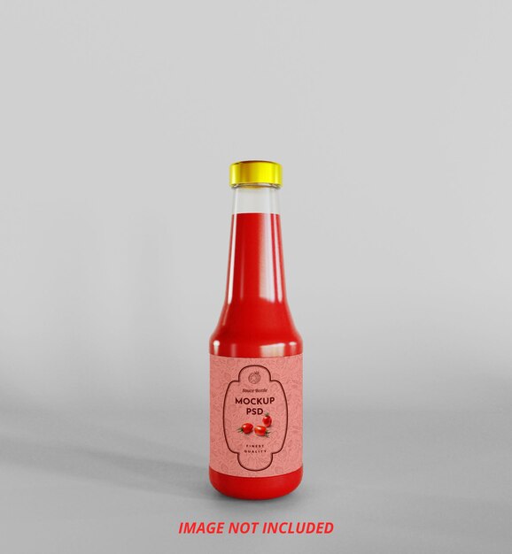 Download Premium Psd Tomato Ketchup Sauce Bottle Mockup