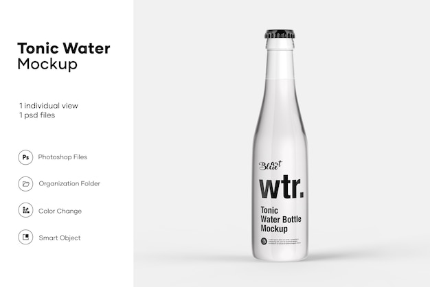 Download Premium Psd Tonic Water Bottle Mockup