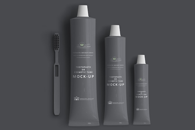 Download Premium PSD | Toothpaste or cosmetic tube mockup