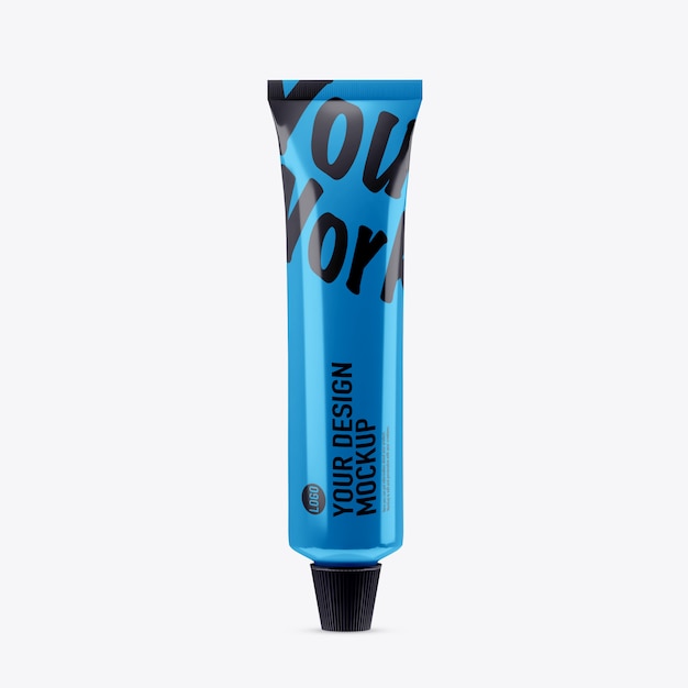 Premium PSD | Toothpaste mockup on white space